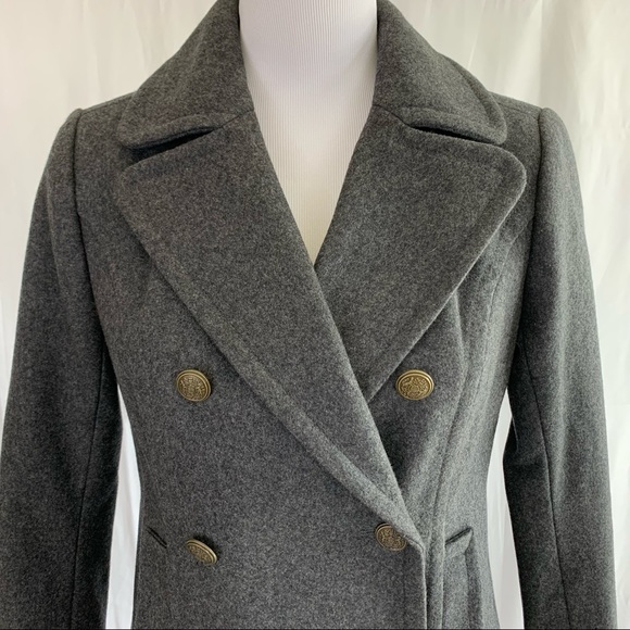 NWOT! Banana Republic Wool Sturdy Gray Jacket - Picture 2 of 10